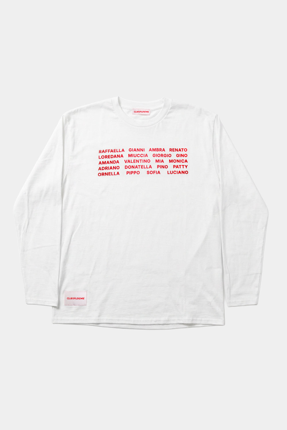 Italian Icons Long-Sleeve Tee White