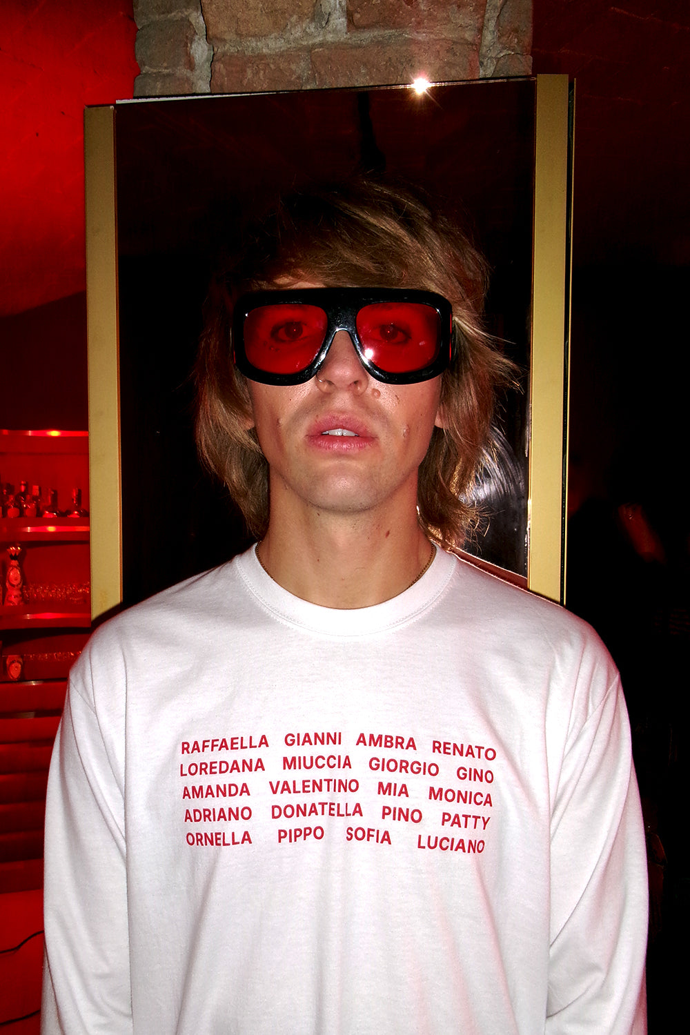 Italian Icons Long-Sleeve Tee White