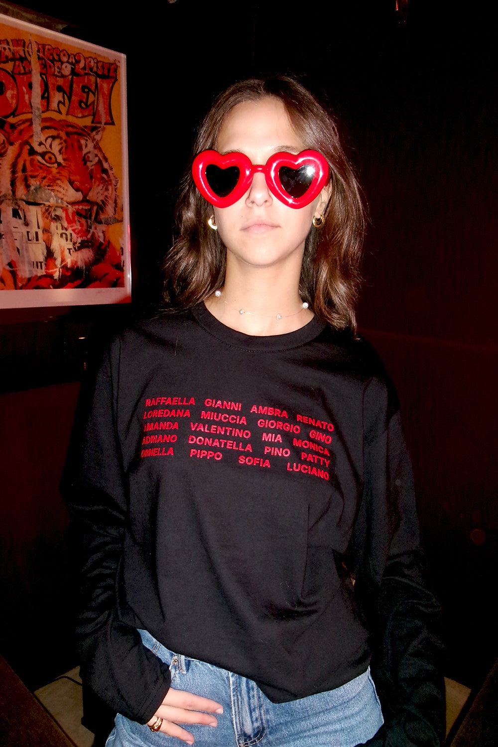 Italian Icons Long-Sleeve Tee Black